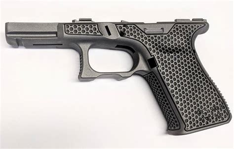 Glock 48 frame aftermarket - Crafted from forged 7075 T6 aluminum, the frame has an anodized finish and is compatible with Glock G19 Gen 3 slides and parts. The $299 AF-C comes standard with a railed dust cover, extended ...
